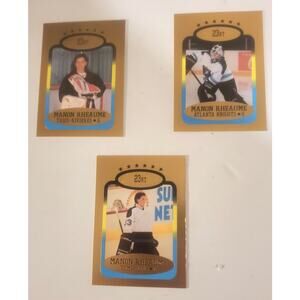 1993 Bleachers Manon Rheaume 23kt Gold Border Framed 3 Card Set 8958 of 10,000